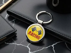 Cute Keychains Car Steel Minimalist Design